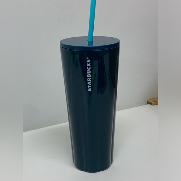 Starbucks Spring 2023 Stainless Steel Glacier Tone Blue Teal 24oz Cold Cup - Picture 15 of 16